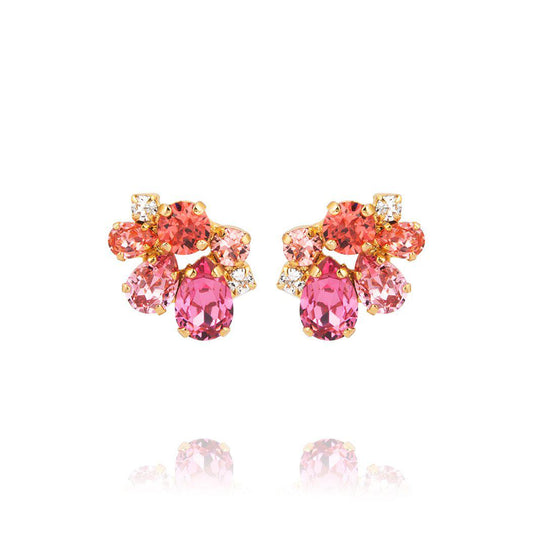 Caroline Svedbom Katie Earrings gold, Coral Combo