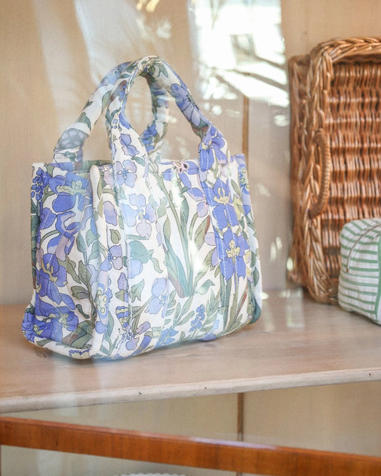 BY TIMO Tote Bag Small, Blå hage