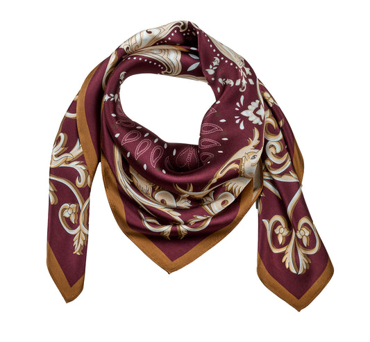 ANE MONE Lola Silkeskjerf, Plum