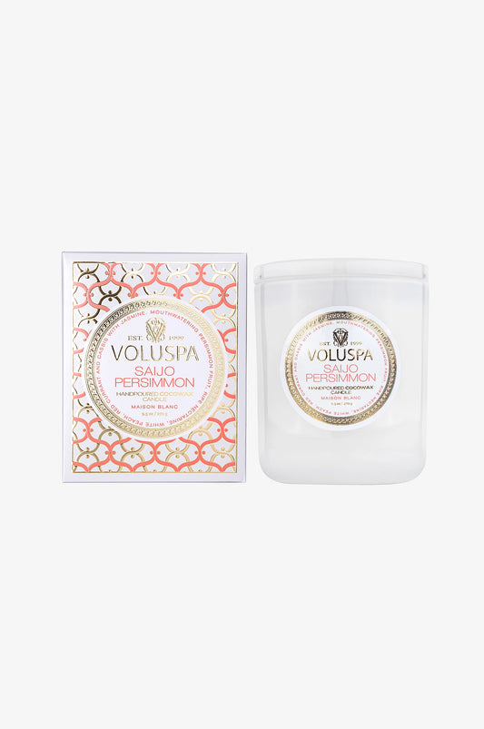 VOLUSPA Classic Boxed Candle, Saijo Persimmon