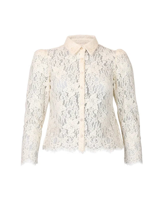 BY TIMO Lace Shirt, Vintage White