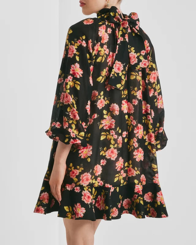 BY TIMO Striped Organza Shift Dress, Midnight Field
