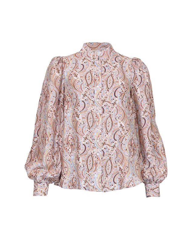BY TIMO Striped Organza Blouse, Midnight Field