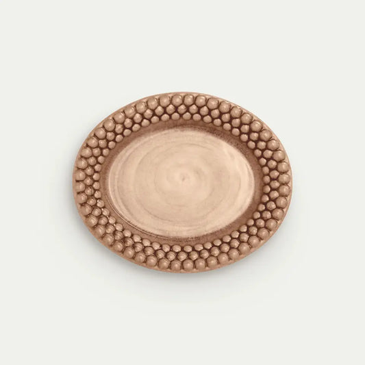 MATEUS Bubbles Plate 20x16cm, Cinnamon