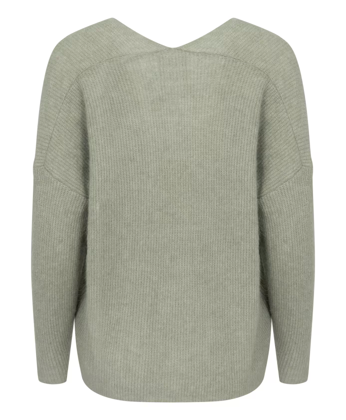 MOS MOSH Thora V-neck Knit, Shadow