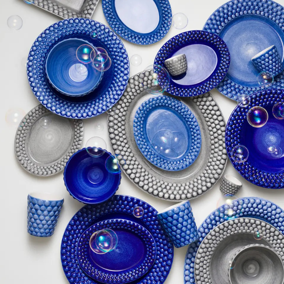MATEUS Bubbles Plate 20x16cm, Light blue