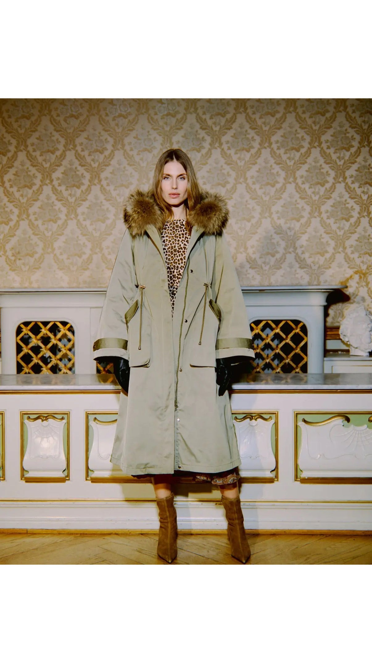 Padded Maxi Parka, camel