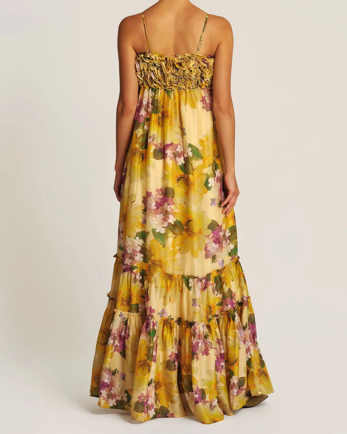 BY TIMO Organza Strap Sunflower Dress