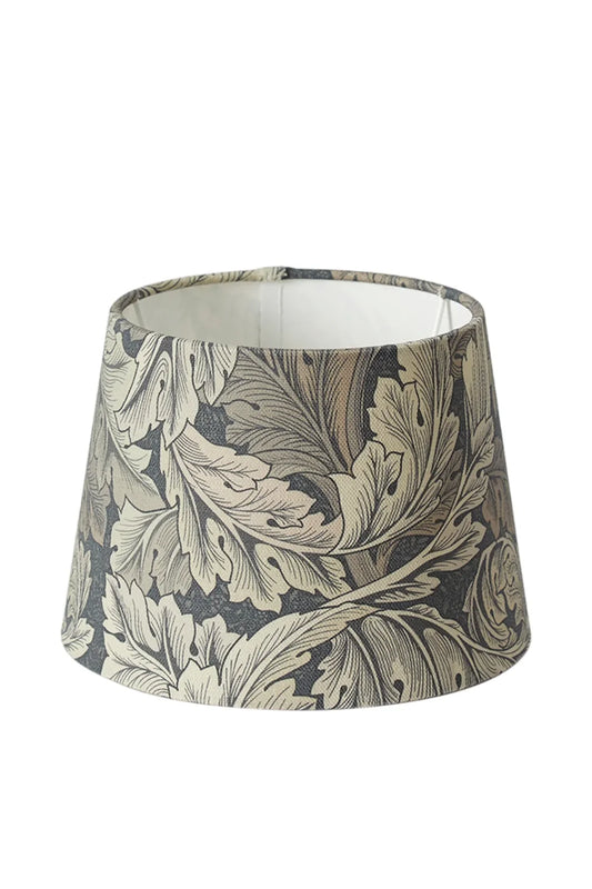 Lampeskjerm , William Morris Acanthus grey, 27 cm