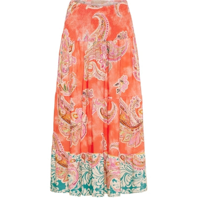 MARTA Josefina Skirt, Corallo med grønt