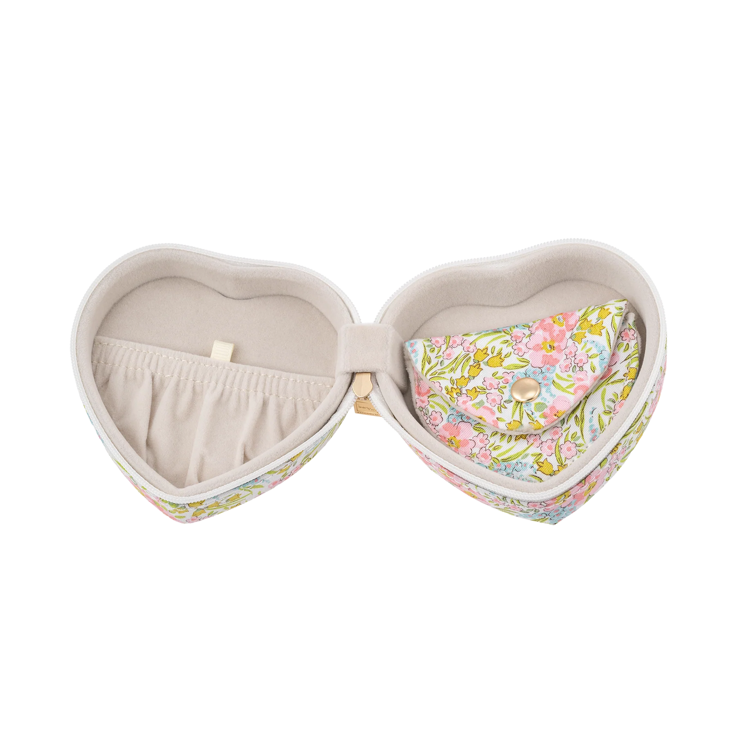 BON DEP Jewelry box heart mw Liberty, Swirling petals pink