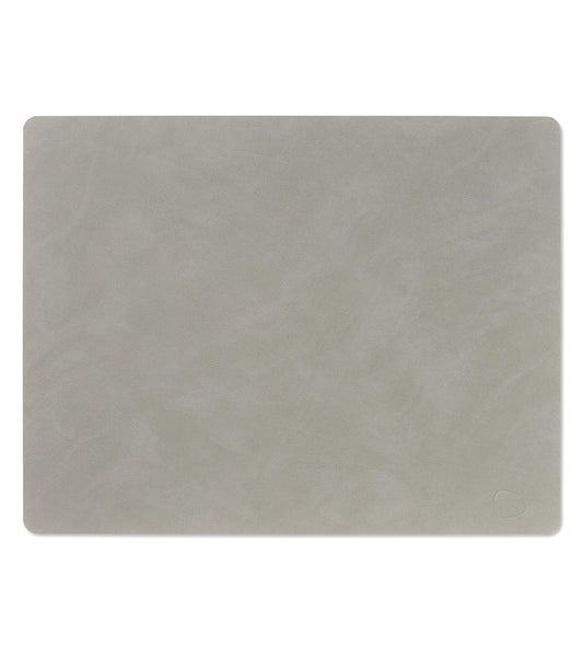 LINDDNA Bordbrikke square Hippo, light grey