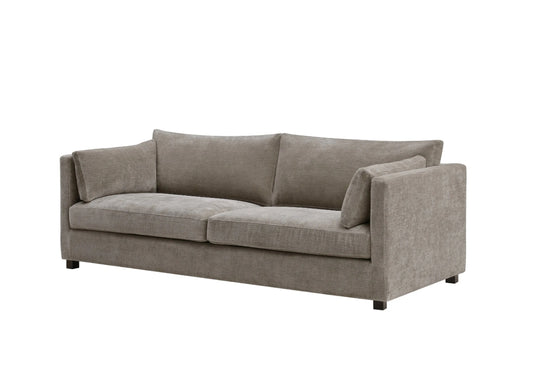 Sofa Lugano Chenille Beige B225 D93 H69 H82 inkl pute