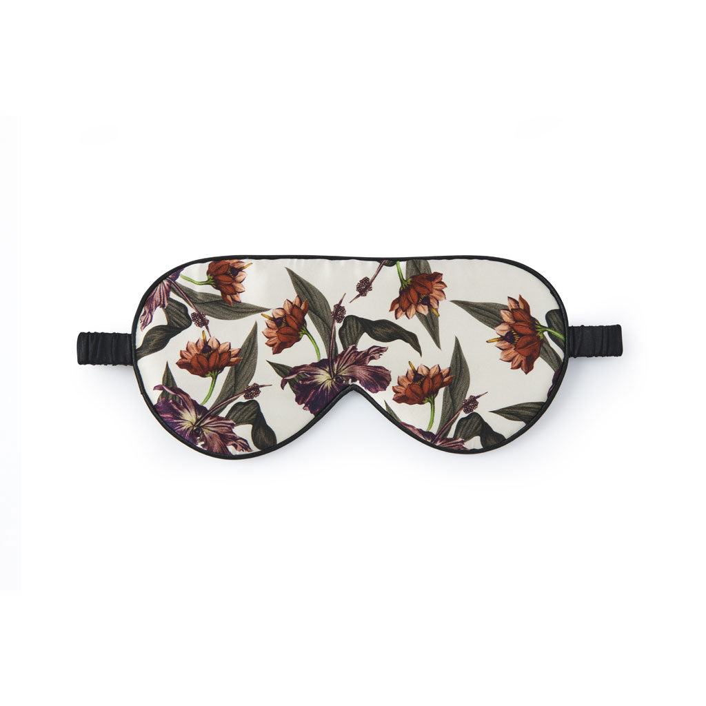 FAN PALM Sleeping Eye Mask, Creme Hibiscus