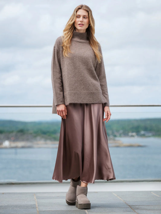 ANE MONE Amira Skjørt, Brun