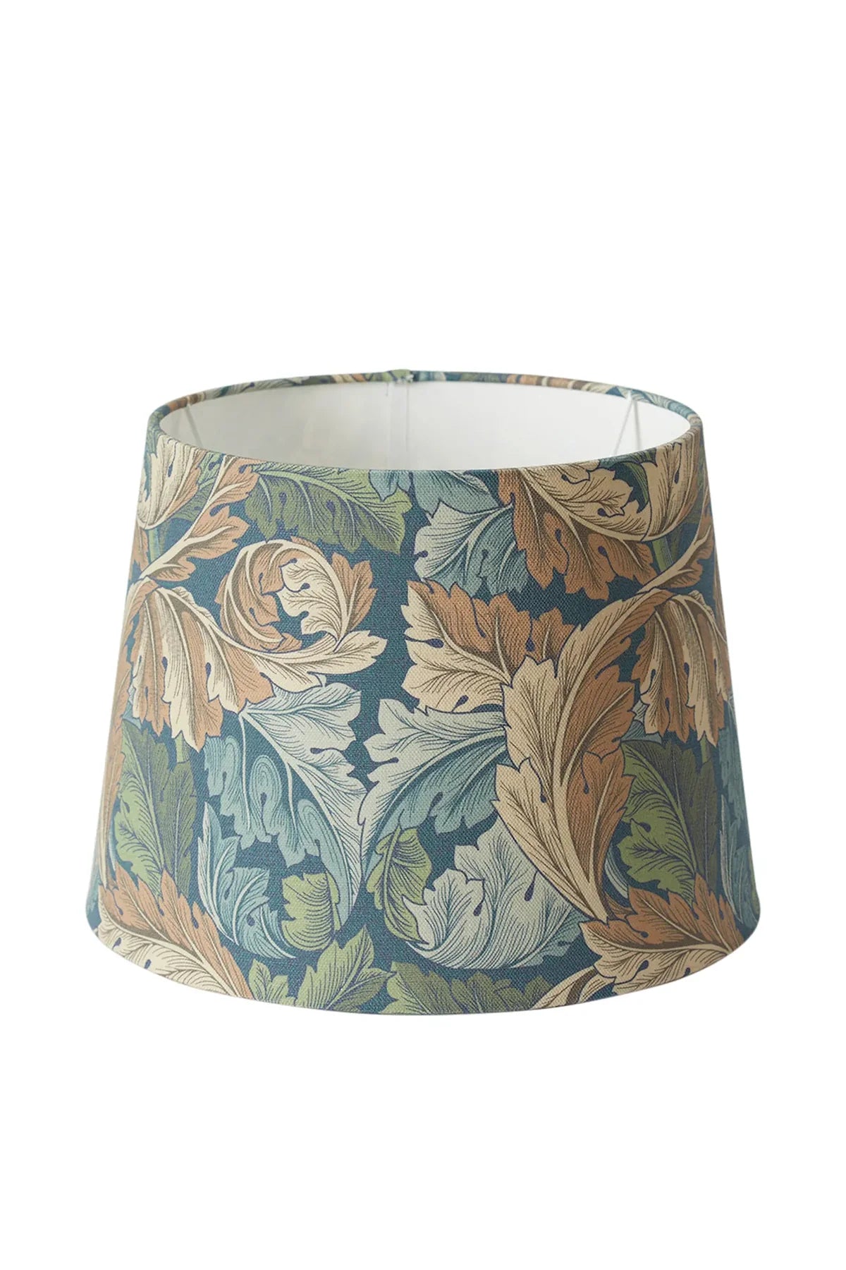 Lampeskjerm , William Morris Acanthus blue, 18 cm