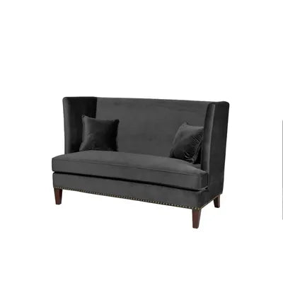 Loveseat sofa Denver B160 D83 H110 Velour Black