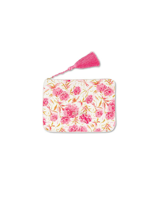 BY TIMO Zipper Pouch, Pink meadow