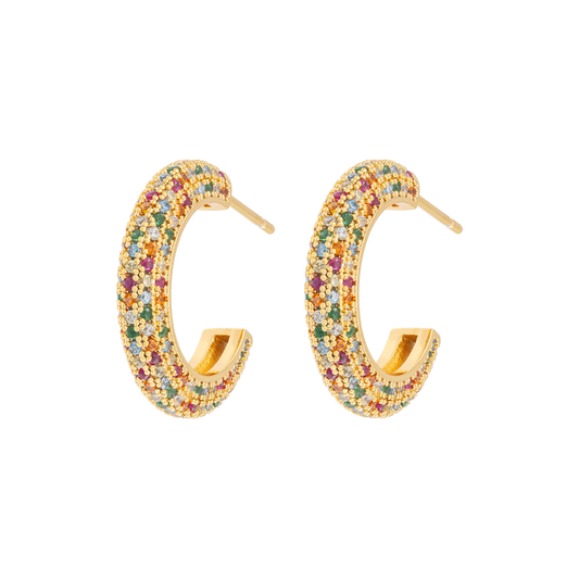 EMILIA Chunky hoops Medium, Multi (kopi)