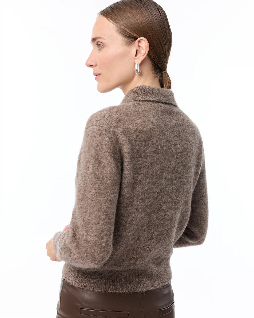 KNIT-TED Danny Cardigan, Walnut