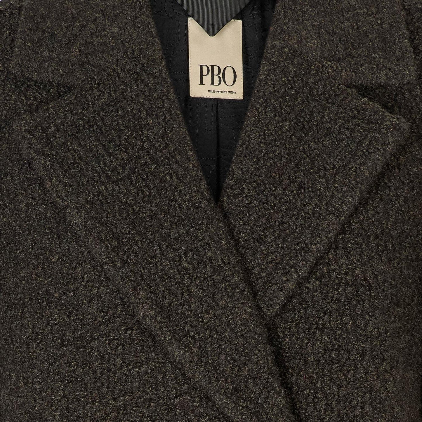PBO Teddy Coat, Dark Brown