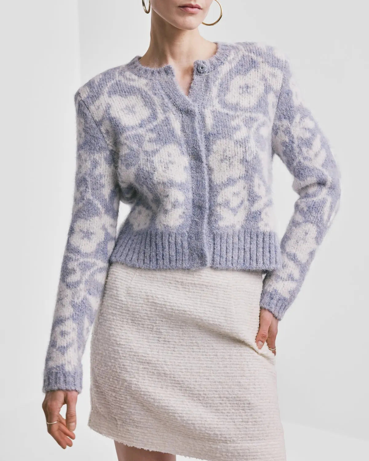 BY TIMO Jacquard Knit Jacket