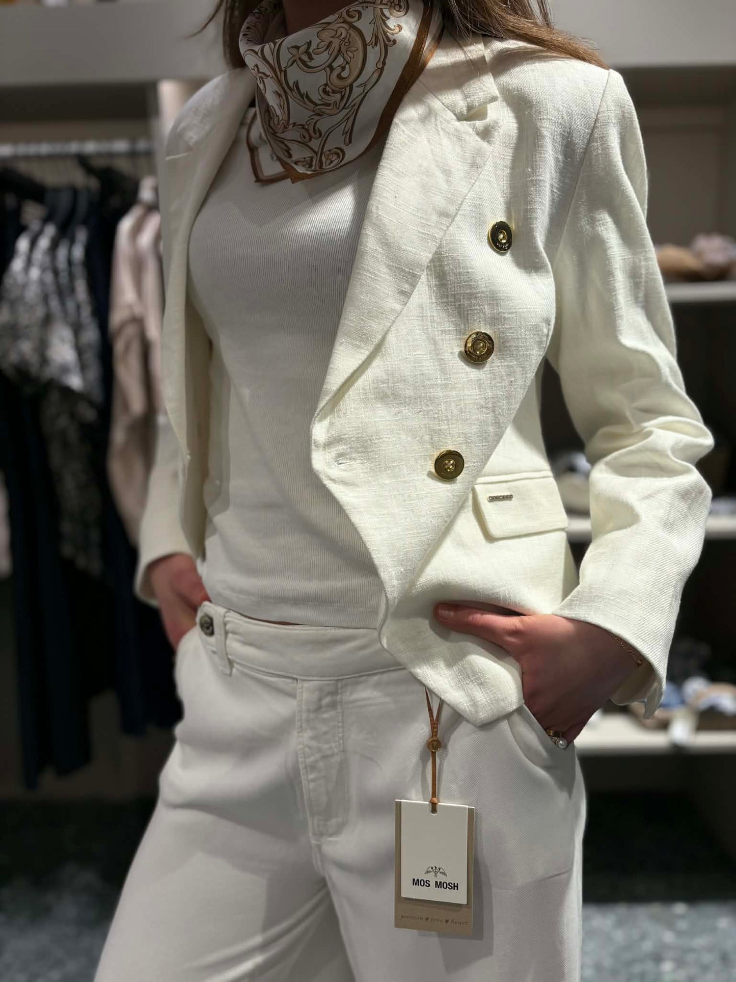 MOS MOSH MMBelize Ramie Blazer - Dobbelspente blazere