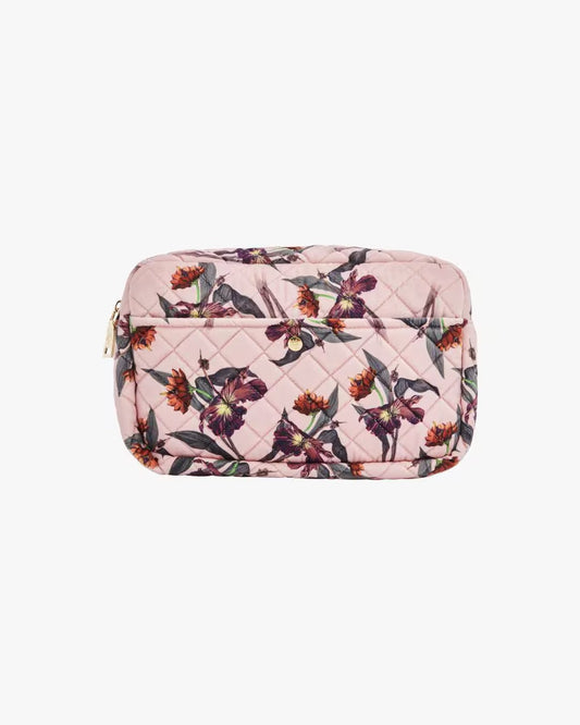 FAN PALM beauty bag large, hibiscus rose