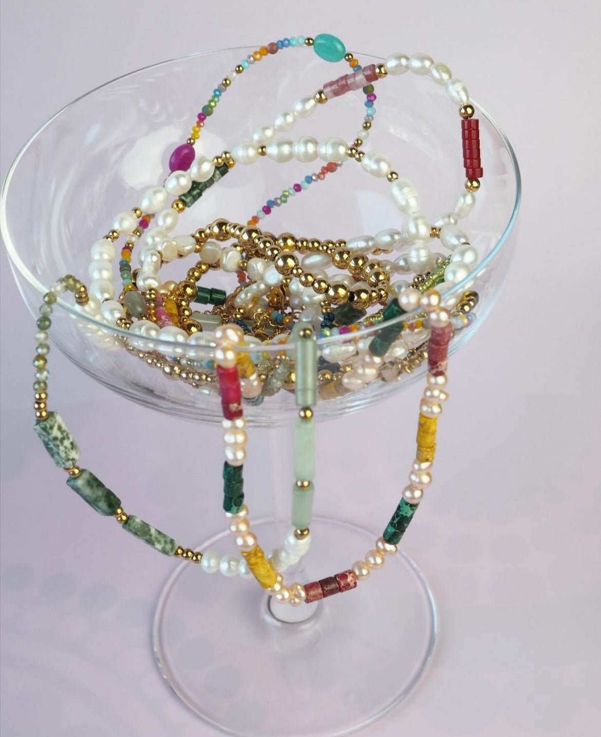 Wahl West Green Pearl Necklace