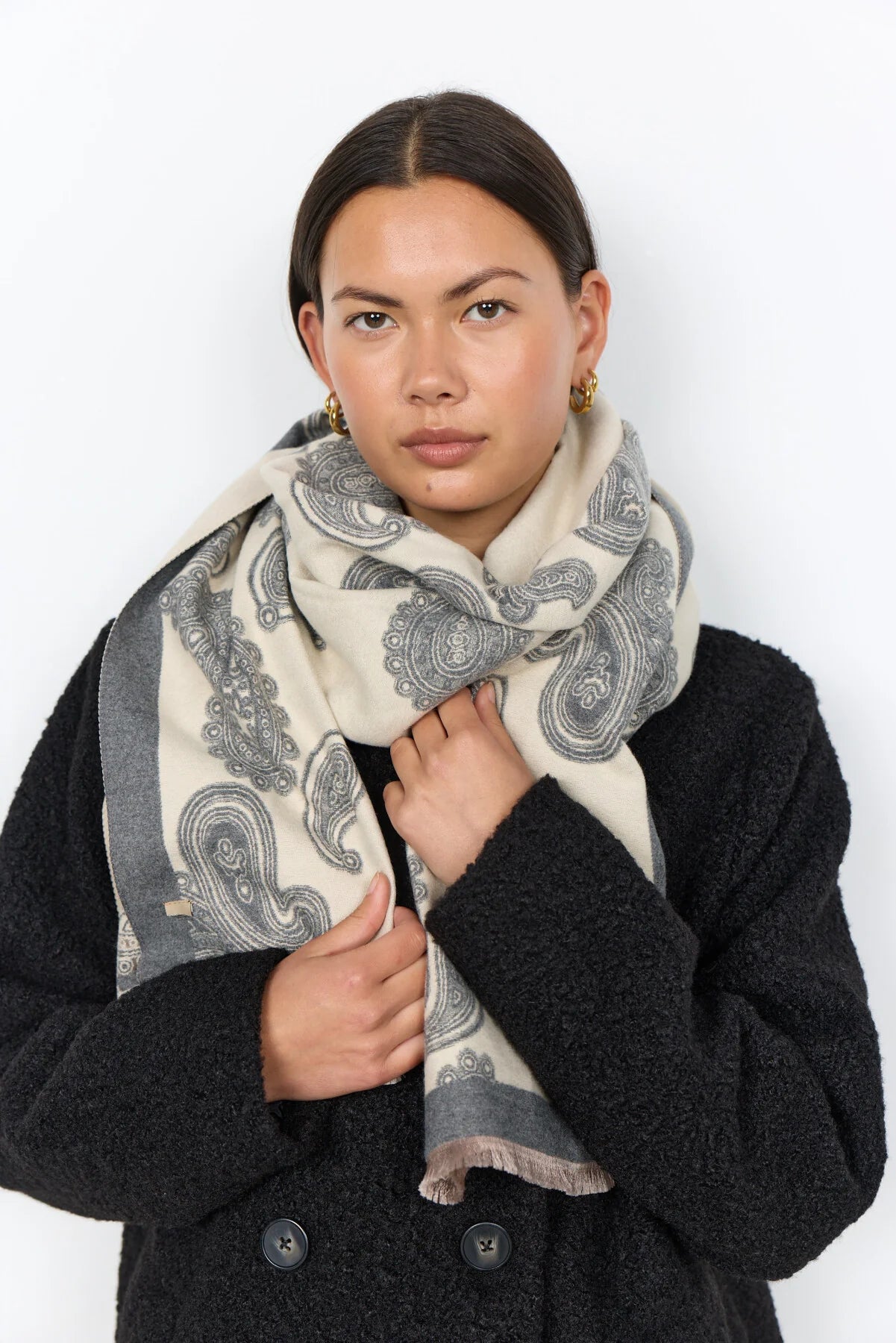 Soya Consept, Hanar Scarf, Dark grey