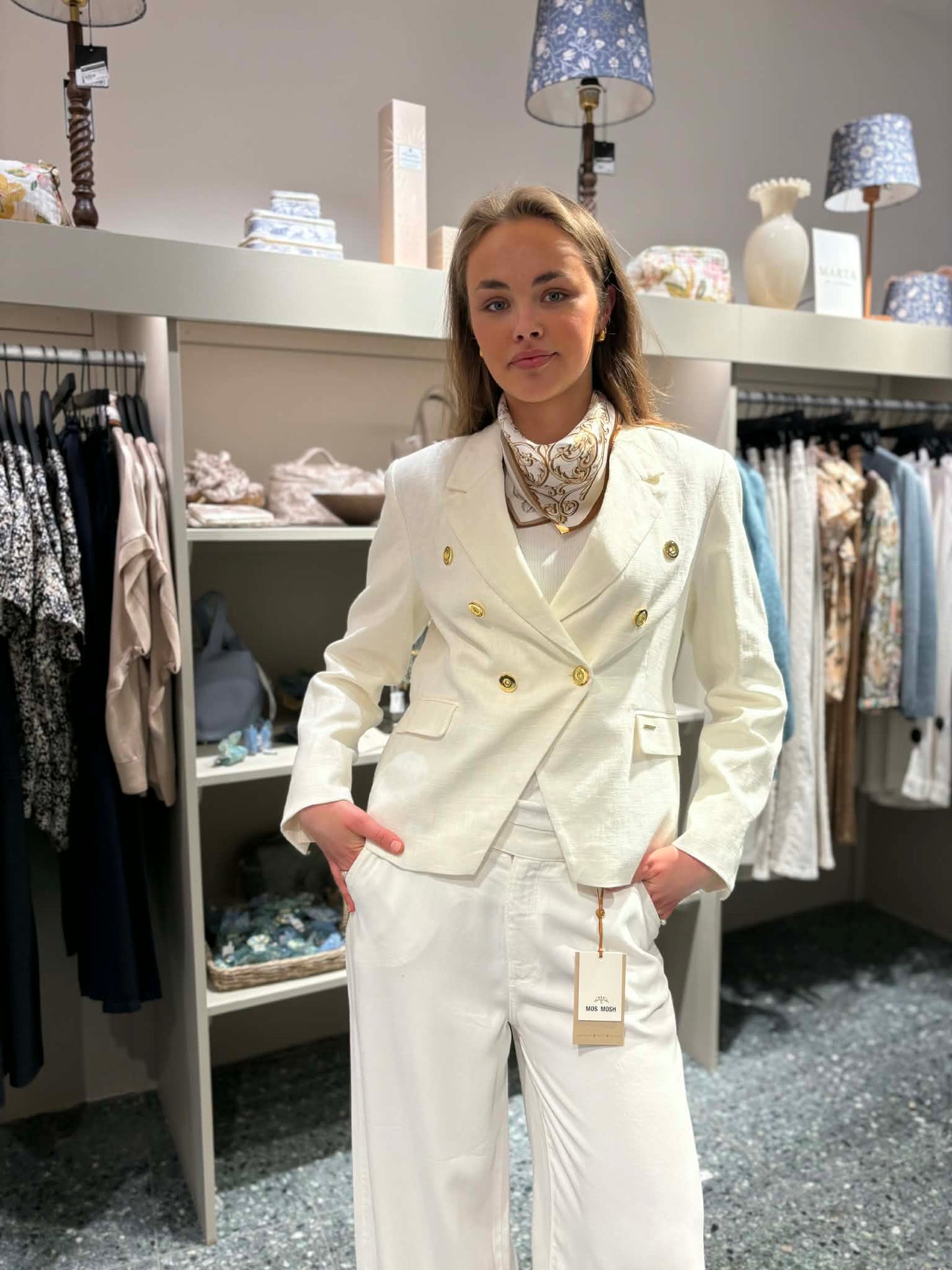 MOS MOSH MMBelize Ramie Blazer - Dobbelspente blazere