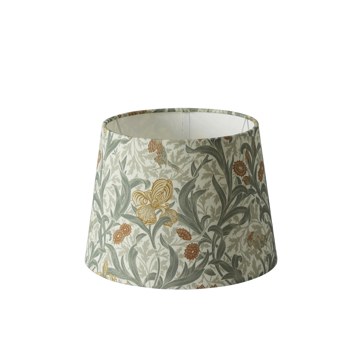 Lampeskjerm Qvist Classic Round, William Morris Iris, beige, 22 cm
