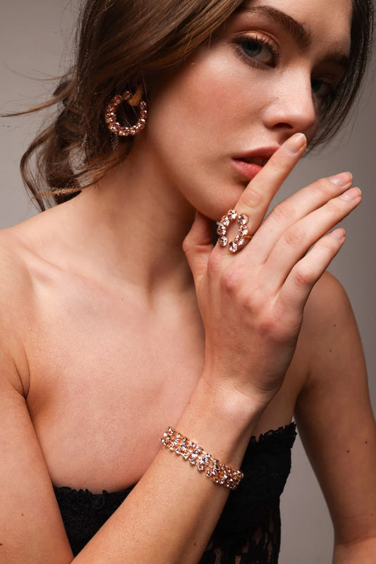 CAMILLA ØHRLING Armbånd Carolina Swarovski lux - Vintage pink