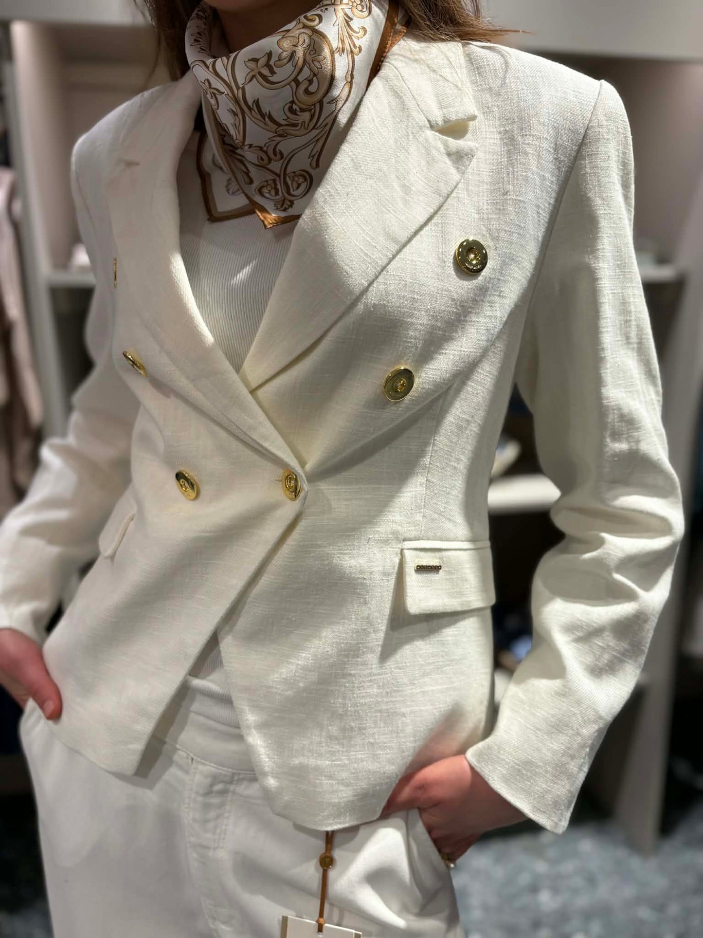 MOS MOSH MMBelize Ramie Blazer - Dobbelspente blazere