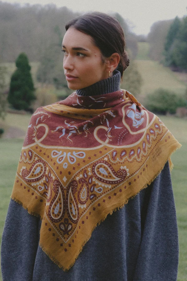 Maison Lecomte Flament, Scarf Rodeo Camel