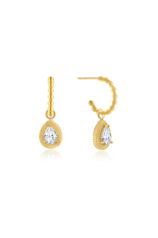 CAMILLA ØHRLING Drop hoop earrings