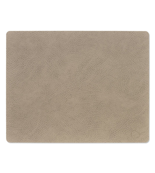 LINDDNA Bordbrikke square Hippo, warm grey