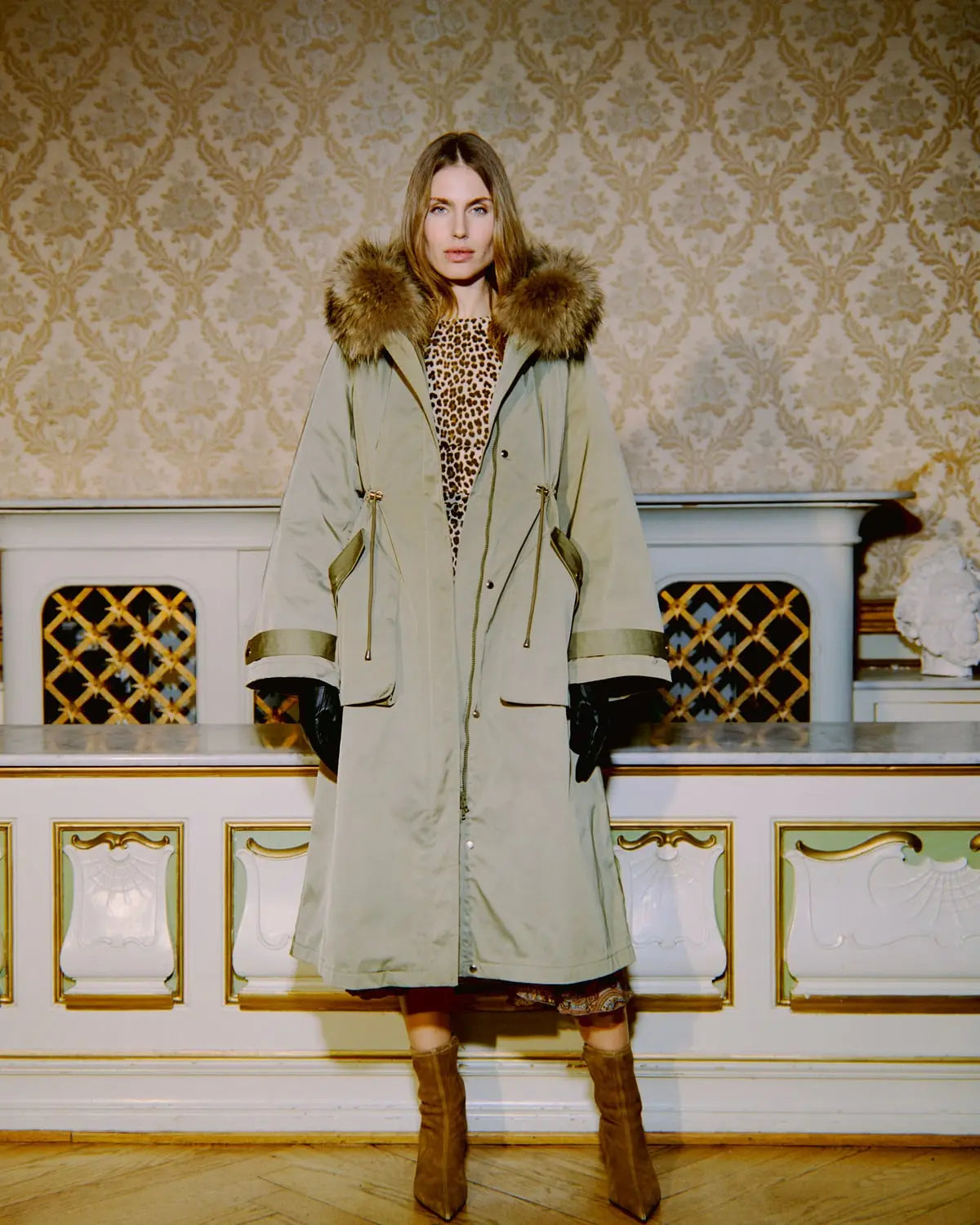 Padded Maxi Parka, camel