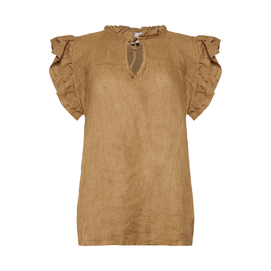 TIFFANY lintopp Etta Fril, light brown