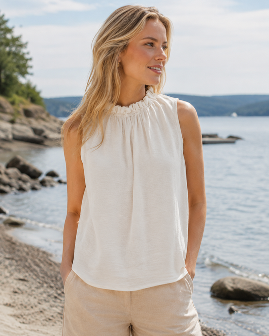MARTA Lucina topp, krem