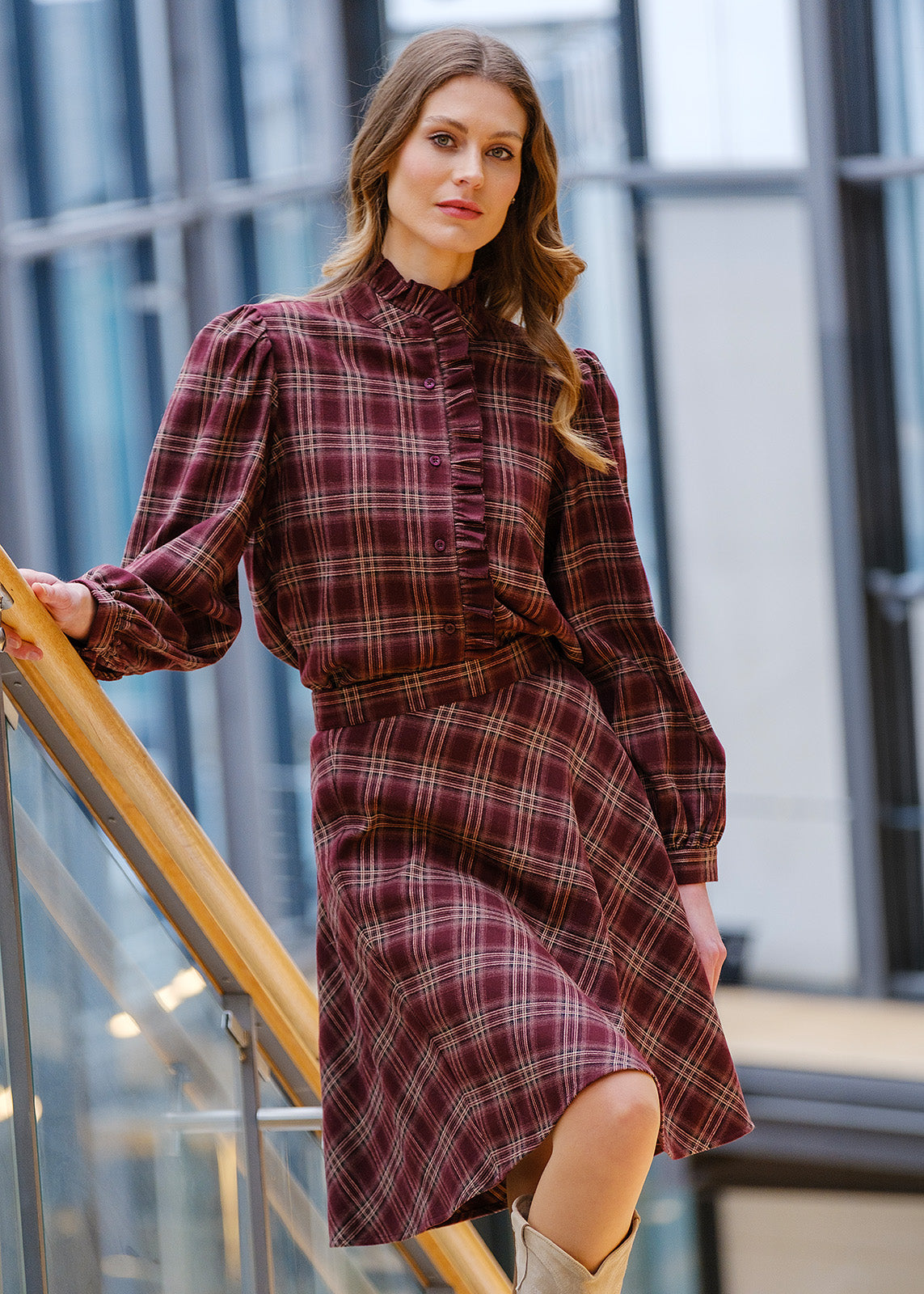 Ane Mone Chatlote blouse, wine