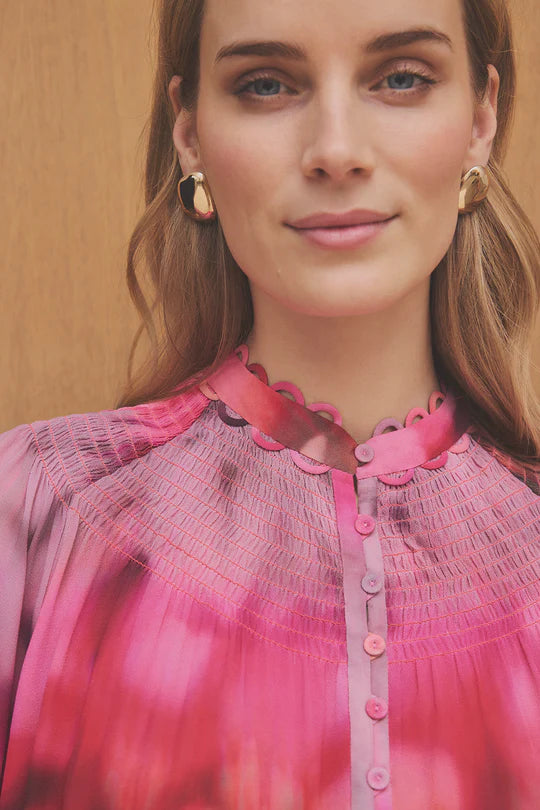 Gustav Amber Chiffon Blouse