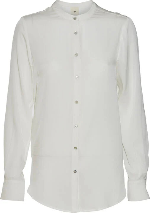 Heartmade Maple silk shirt, white