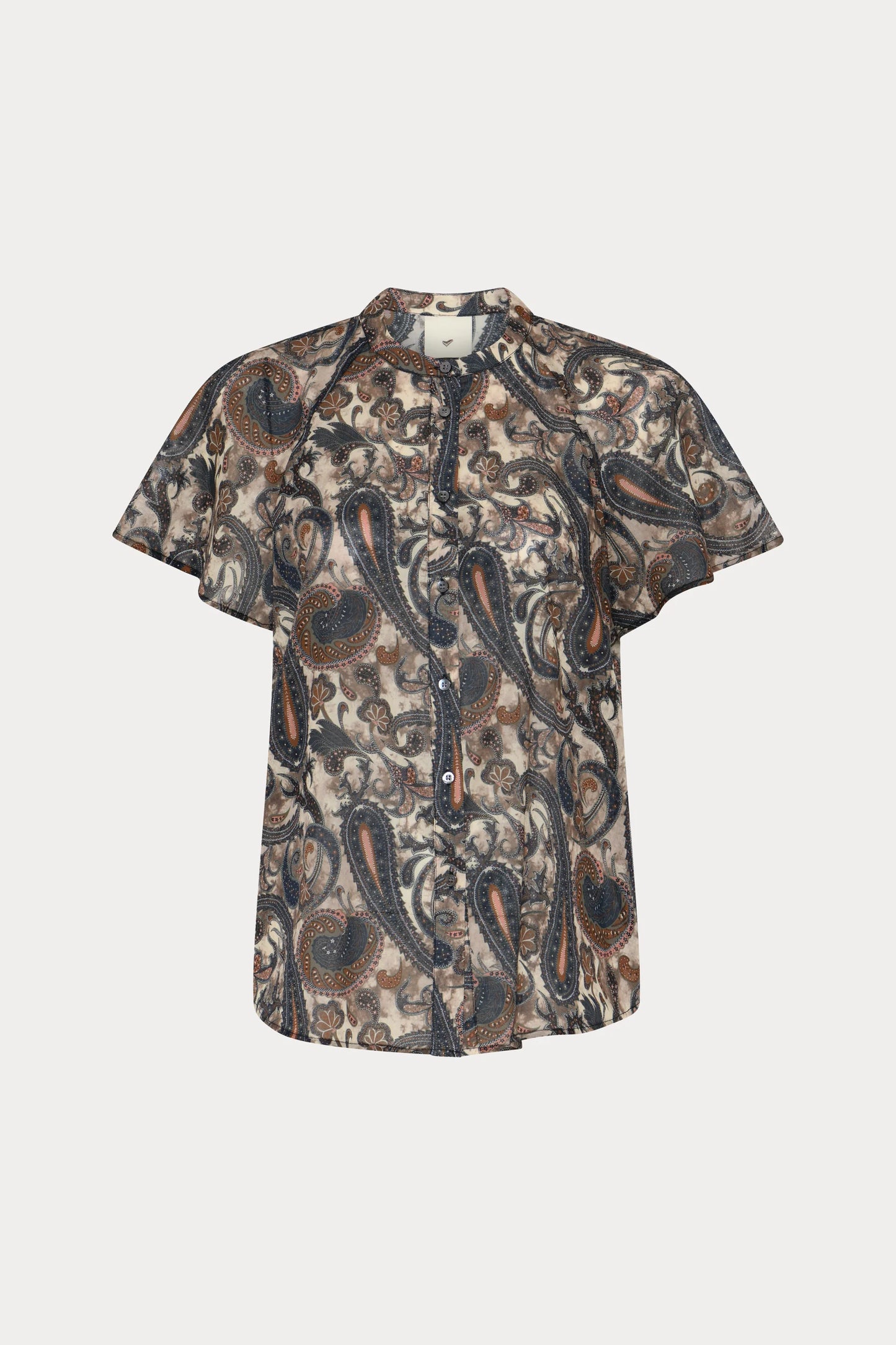 Heartmade Telma shirt, Earthy Paisley print