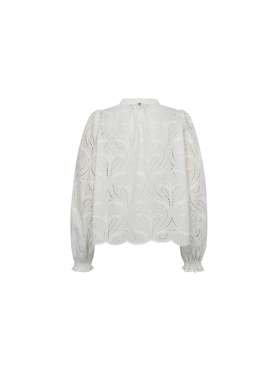 MOS MOSH Tazzin Caza Bluse, White