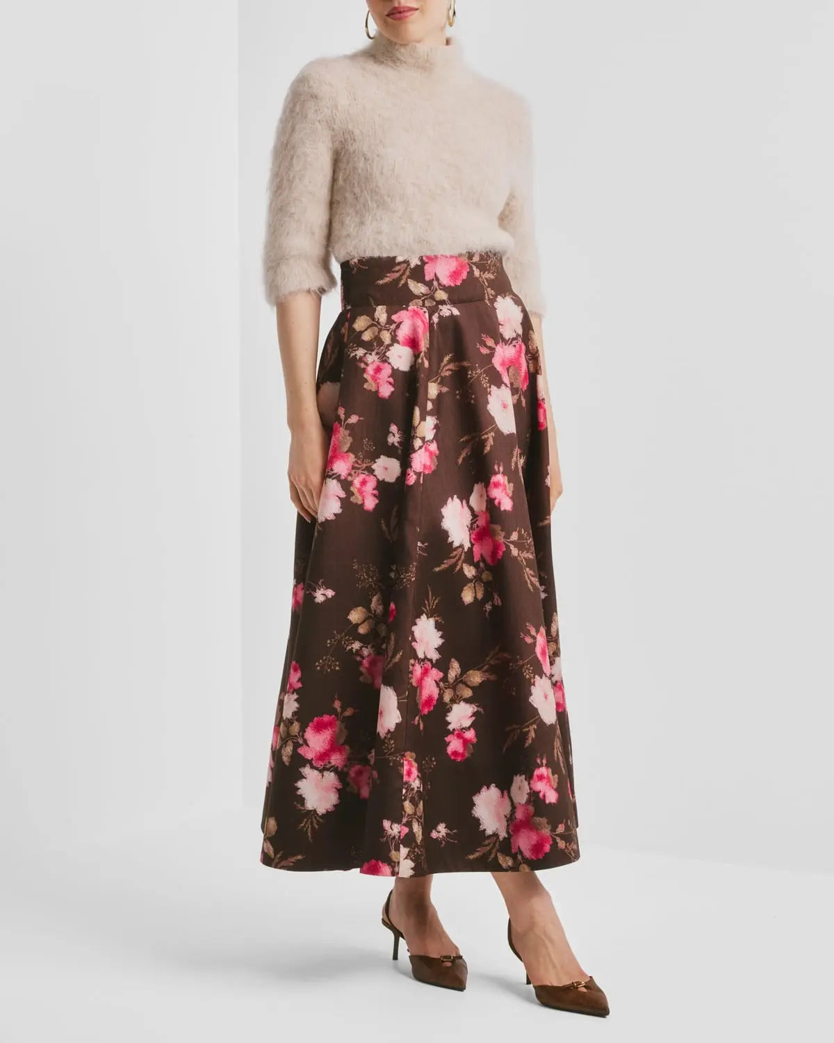 byTimo Taffeta Maxi Skirt