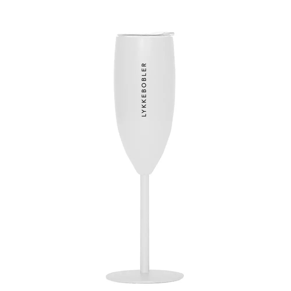 Pictureit – Termochampagneglass Lykkebobler – hvit