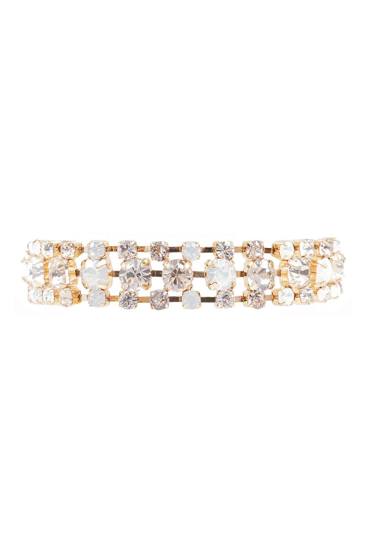 CAMILLA ØHRLING Carolina Swarovski lux bracelet - White opal/Golden
