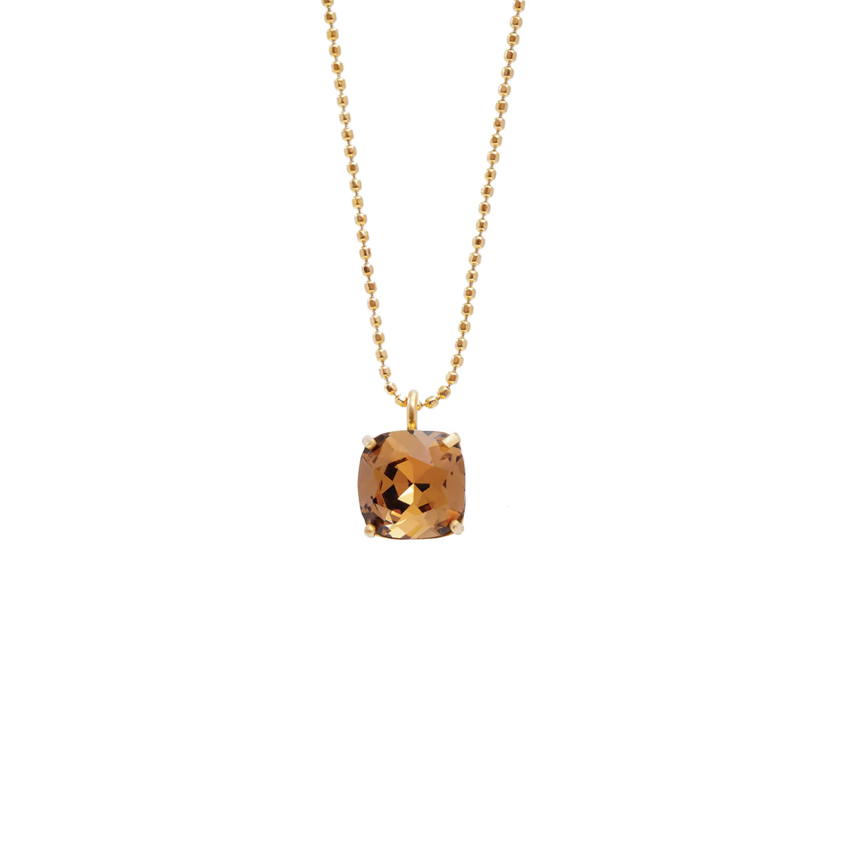 CAMILLA ØHRLING Carla Swarovski necklace - Smokey quarts