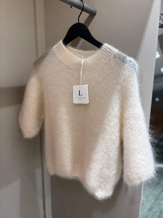 From Paris With Love, Mohair Kid T-shirt - Ecru